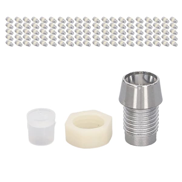 100 sæt LED-holder 5 mm plast lysdiode panelmonteringsclips tilbehørssæt sølv