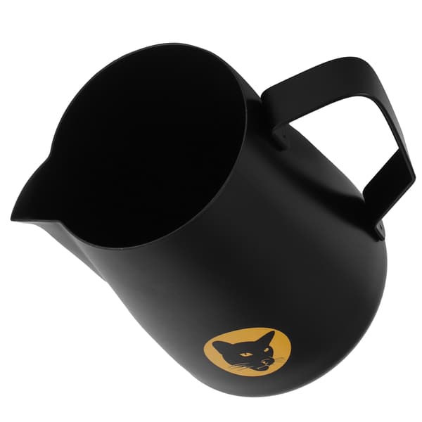 600 ml kaffekop krus multifunktionel 304 mælkeskummer i rustfrit stål sort