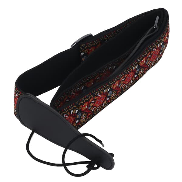 Broderad basgitarrrem Universal Extra Bred Kraftig Nylon Retro Vävd Justerbar 1 Styck