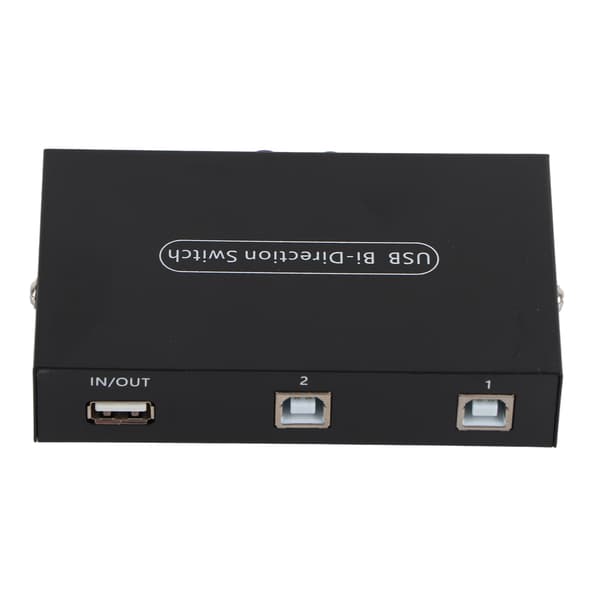USB 2.0 2-ports manuel KVM-switchboks til deling af pc-printer, scanner og perifert udstyr