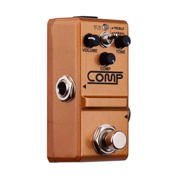 Rowin LN-333 Metallkompressor Gitarr Stompbox True Bypass FX Pedal 7.5x4.5x4cm 1-pack