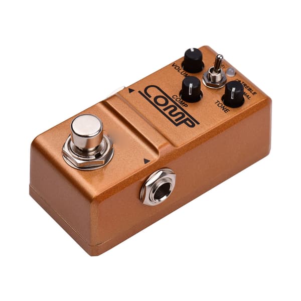 Rowin LN-333 Metallkompressor Gitarr Stompbox True Bypass FX Pedal 7.5x4.5x4cm 1-pack