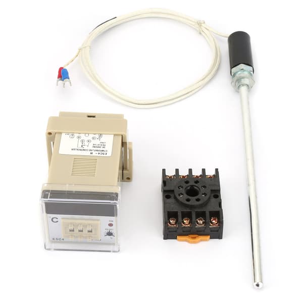 E5C4-R Digital Temperaturregulator Termostat med K-type Termoelementprobe