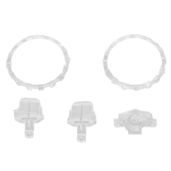 Udskiftning L2 R2 Komplet knapsæt til PS5 Controller, Klar Hvid Reparationssæt