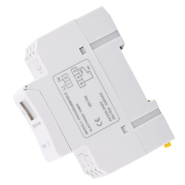 LCD Elektronisk Timerrelæ AC220V, 16 TIL/FRA Ugentligt Programmerbar, Digitalt Display