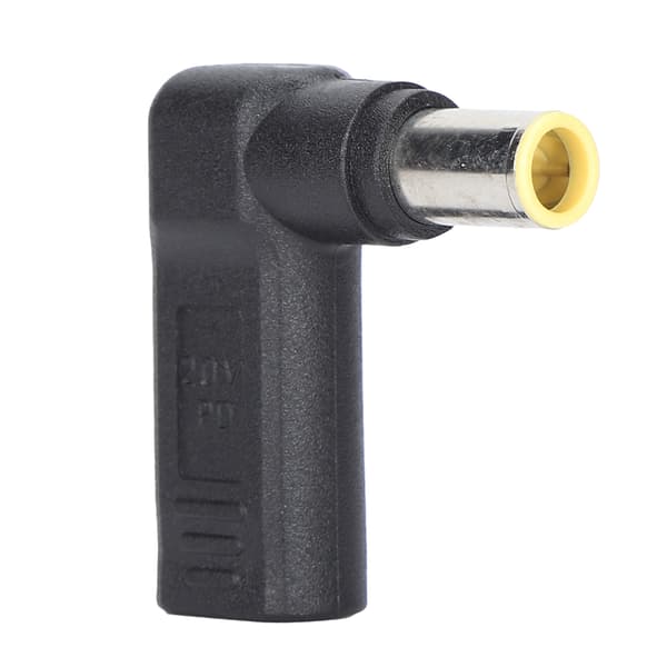 USB-C til DC 5.5x2.5mm han-adapter, 90 graders PD-opladningsstik til bærbar computer