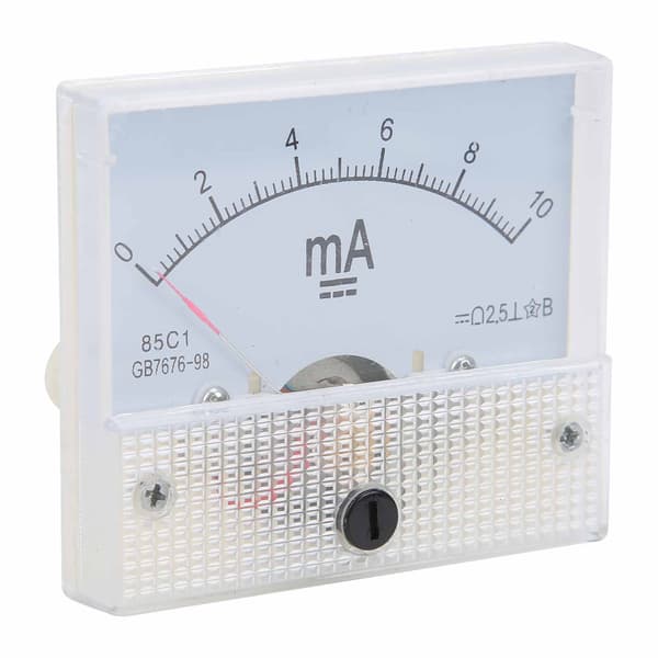 85C1 DC 0-10MA Pointer Amperemeter Hoved Amperemeter Panel Strømmåleinstrument