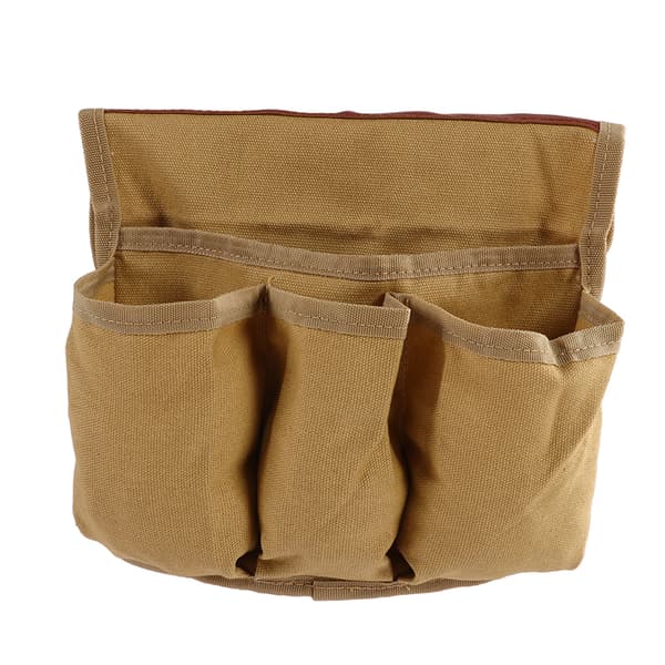 Stol Side Organizer Multifunktionel Opbevaringstaske Stol Sidetaske til Camping Strand Khaki
