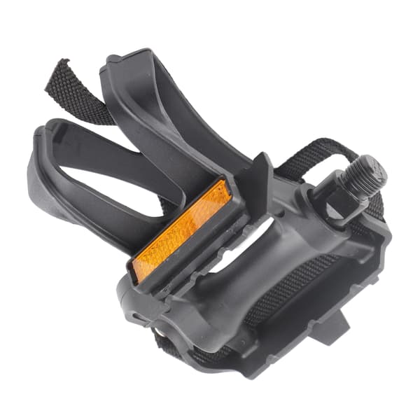 Nylon cykelpedaler med tåclips og stropper, 1 par, til fixed gear MTB cykeltilbehør