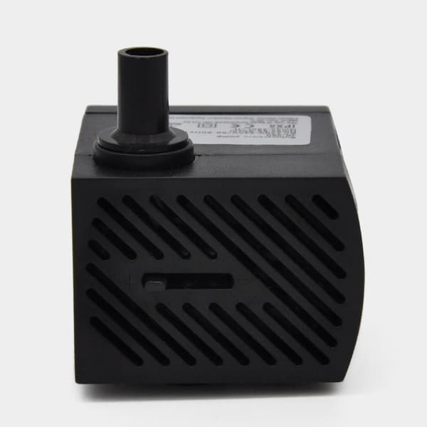 Tyst vattenpump ABS Högflödes dränkbara sumppumpar för trädgårdsfontän akvarium 5W 4 lampor