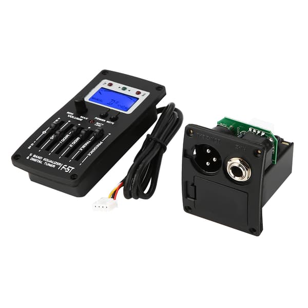 F-5T 5-bands equalizer digital tuner pickup för elakustisk klassisk gitarr