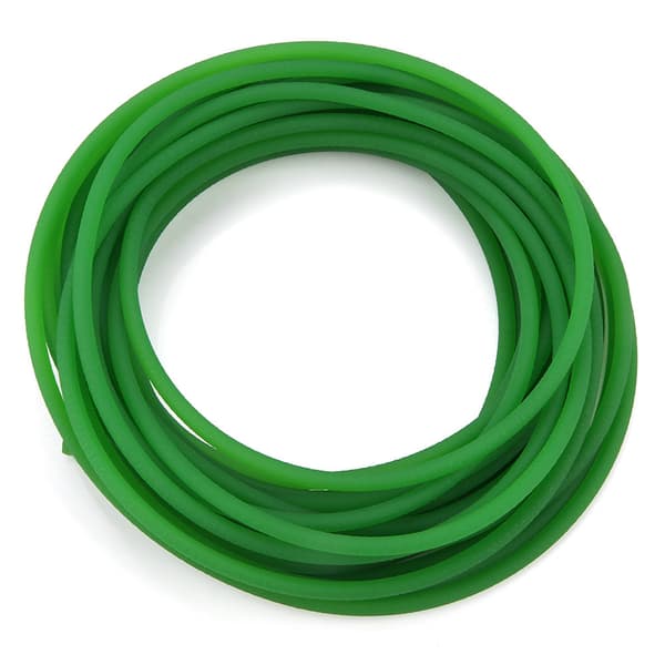 Grøn ru overflade PU polyurethan rundrem til drivtransmission (5mm*10m)