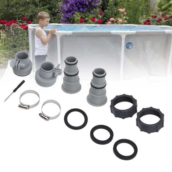 Poolslangeforbinder, reservekravefitting til skruegevindpumper