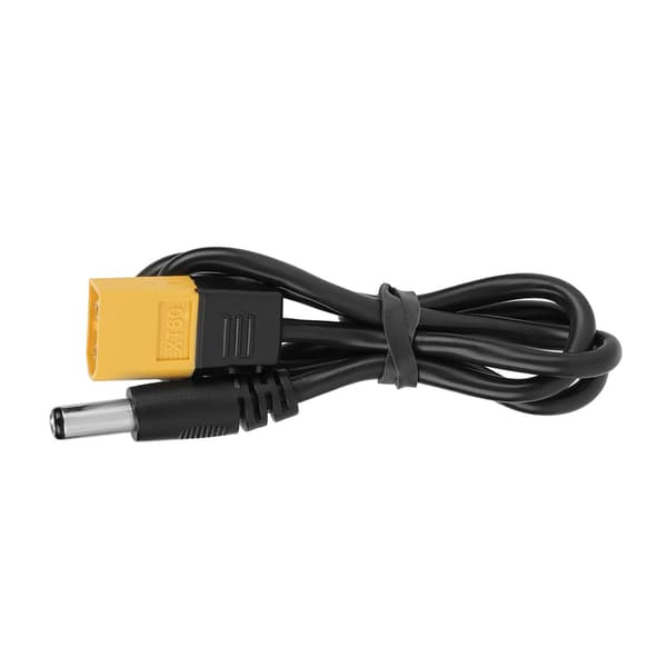 XT60 han-kuglestik til han DC 5.5 x 2.5mm DC5525 strømkabel