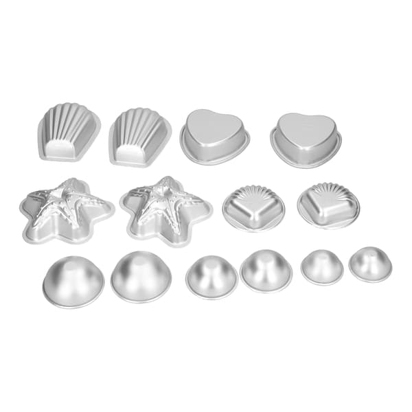 Gør-det-selv aluminiumsforme til badebomber Letvægts husholdningsisbakke kagebageformsæt#22