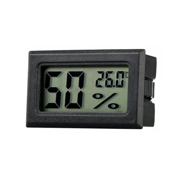 Digital LCD Termometer Sort ABS Stødsikker Vandtemperaturmåler til Akvarium