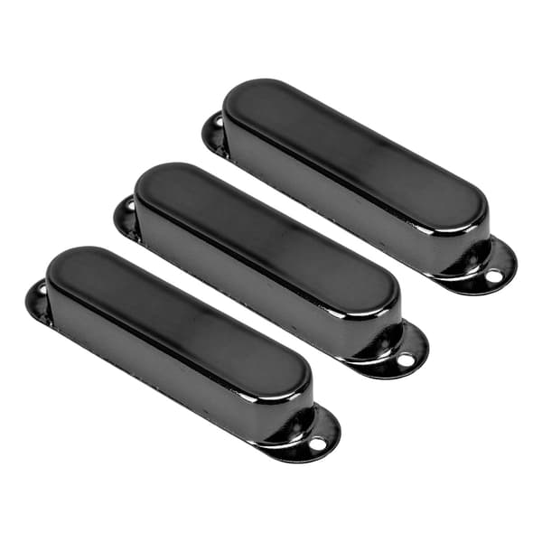 3-pack elgitarr single coil pickup-skydd koppar svart musikdelar set kit