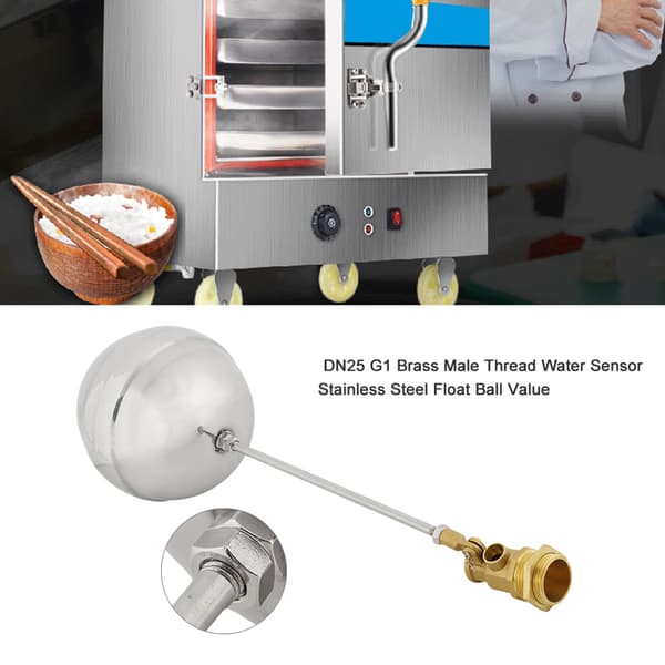 DN25 G1 Messing Han Gevind Vand Sensor Rustfrit Stål Flydekugleventil