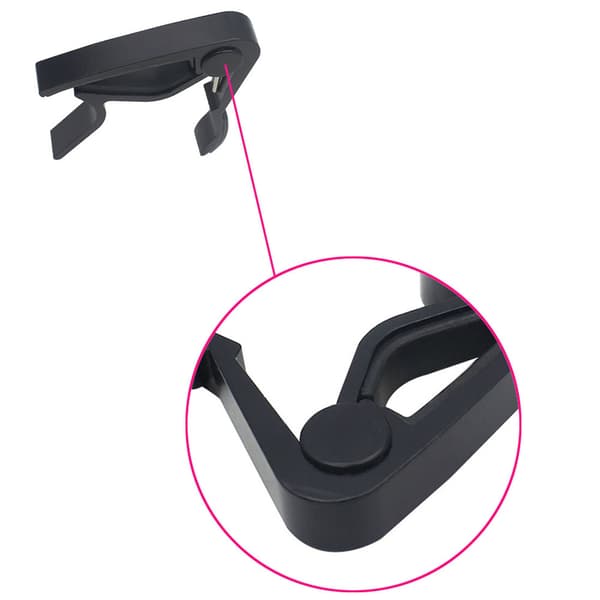 Quick Release Alloy Trigger Clamp Key Capo til 6-strenget akustisk klassisk guitar (sort)