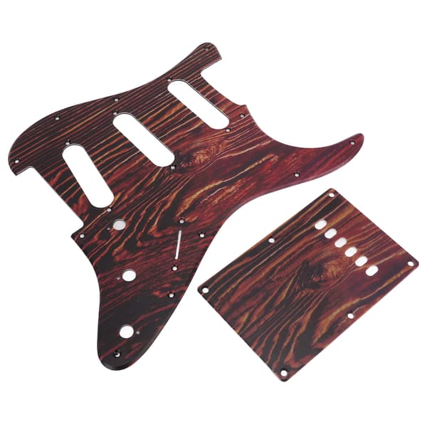 Guitar SSS PVC Pickguard Scratchplate Shield Board Bagplade Dele Tigerstriber