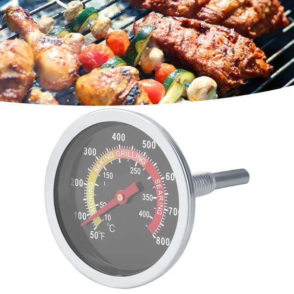 50~800℉ Rustfrit Stål BBQ Termometer Temperaturmåler til Grillmadlavning