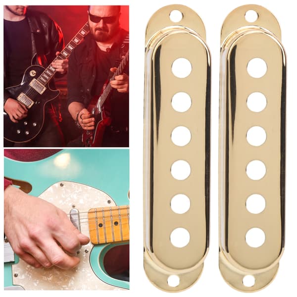 3-pack enkelspoliga pickup-kåpor mässing 48mm/50mm/52mm gitarrdelar för ST SQ elgitarr