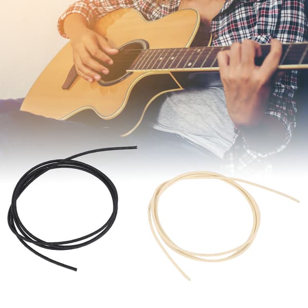 2-pack gitarrpickupkabel skyddande isolering lågbrusig enkelkärnig kopparkabel för elgitarrer