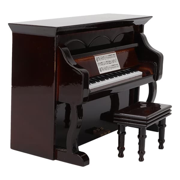 Minipiano Musikinstrument Modell Heminredning Presentprydnad
