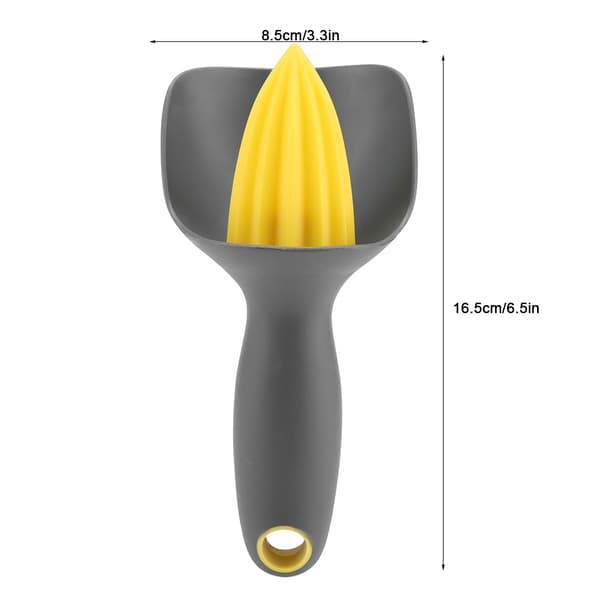 Ergonomisk Manuel Mini Citronpresser til Lime Appelsin (Sort)