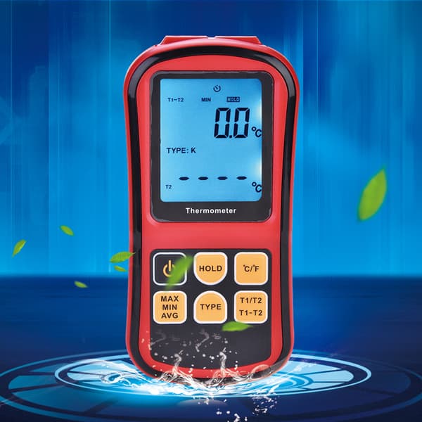 GM1312 Digitalt Termometer Dobbeltkanal LCD-display Temperaturmåler
