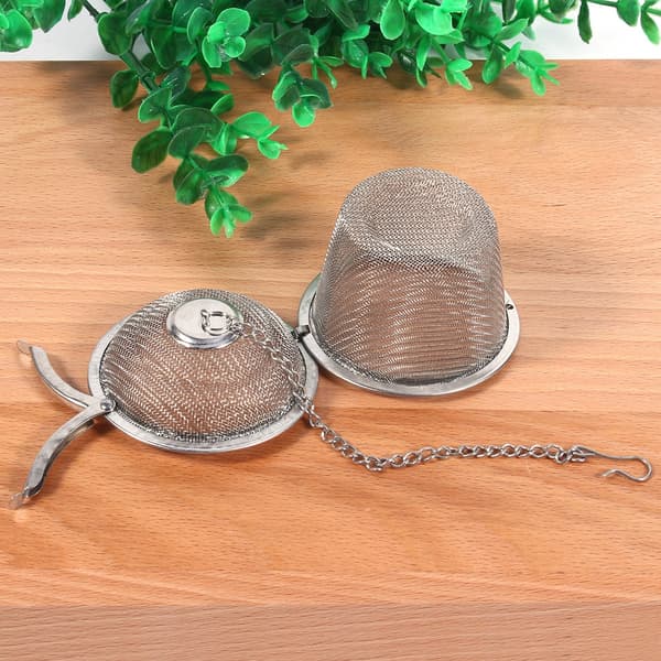 6,5 cm Praktisk Tekugle Krydderisi Mesh Infuser Filter Rustfrit Stål Urte