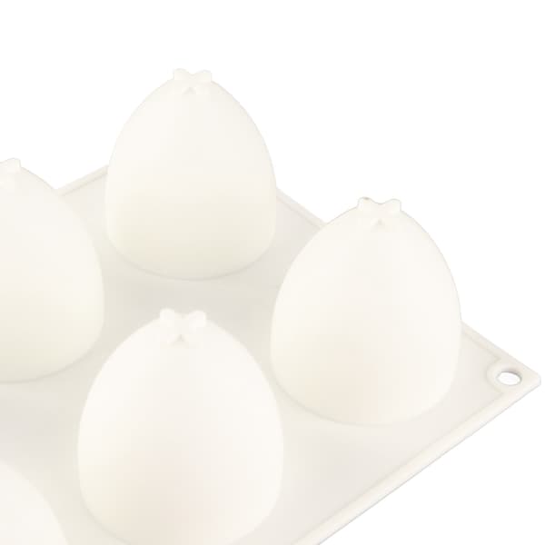 Äggformad kakform 8-håls silikonform non-stick DIY bakform