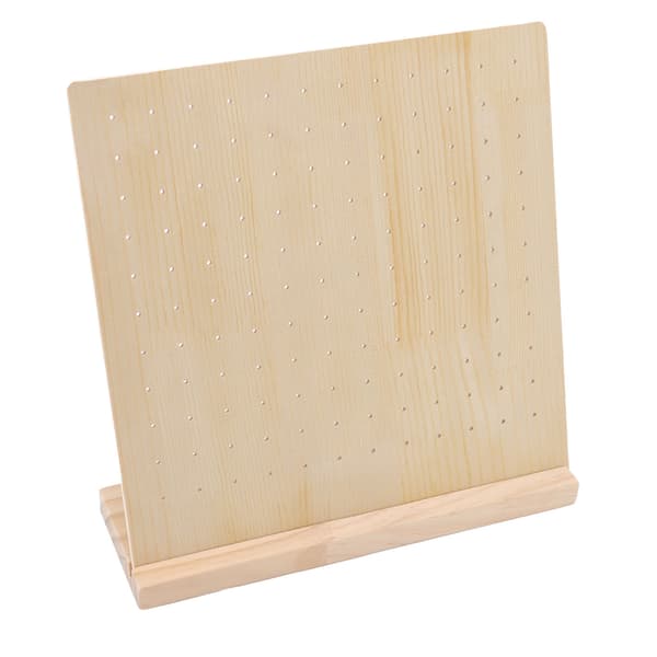 Øreringe Stud Display Pegboard Stor Kapacitet Holdbart Træ Smykkedisplay Øreringe Display Board til Øreringe Smykker 66 Par