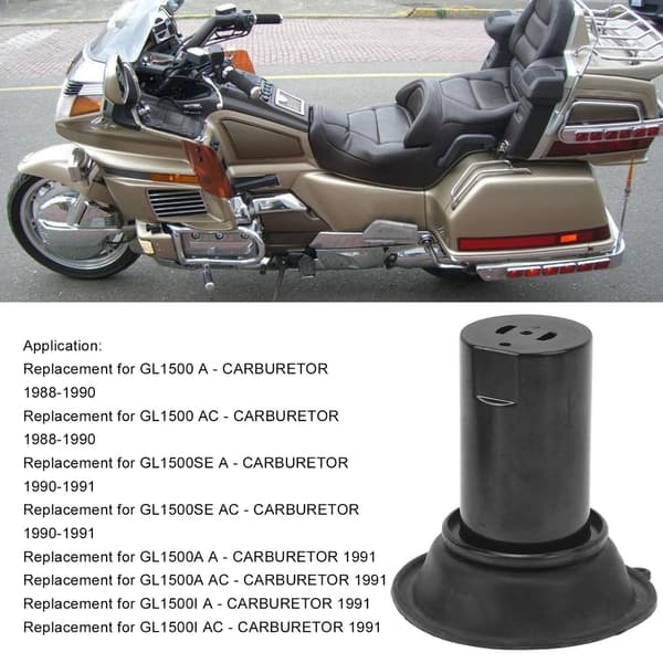 Karburator Stempelmembran Sort 16111 MN5 004 Passer til GL1500 A Karburator 1988-1990
