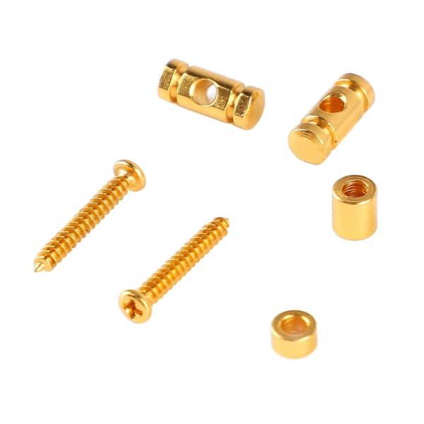 Elgitarr Roller Stränghållare Guide Retainer Metall Guld 6-pack Reservdelar för Scen Studio