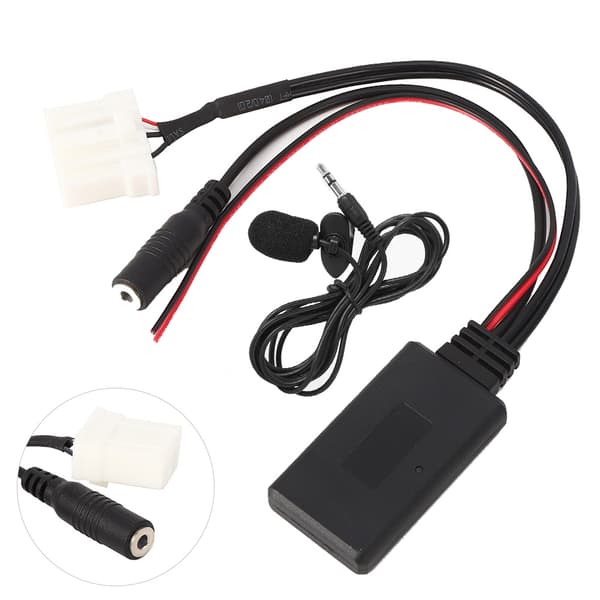 Bluetooth 5.0 Bil AUX-adapter med mikrofon för Mazda 2 3 5 6 RX8