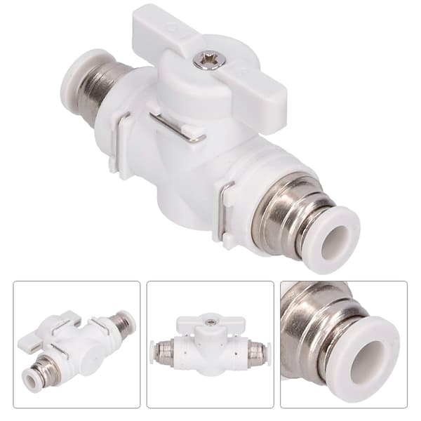 Flow Control Ventil Fitting Pneumatisk Konnektor Luftledning Plugin Hurtig Samling Union Adapter 6mm