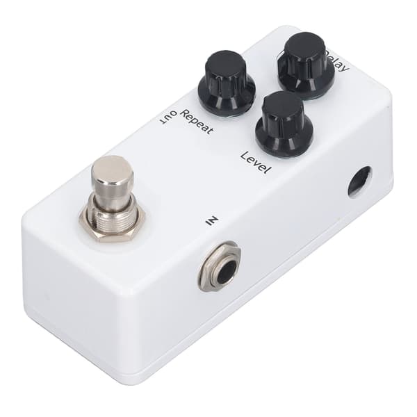 Elektrisk gitarr Delay Effektpedal Aluminiumlegering Status LED 3-rattars kontroll 9V DC