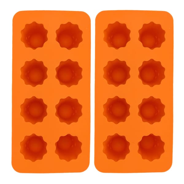 Halloween Spøgelse Silikoneform 8-Huls 3D Chokolade Slikbakke til Isterninger, Budding & Kagepynt