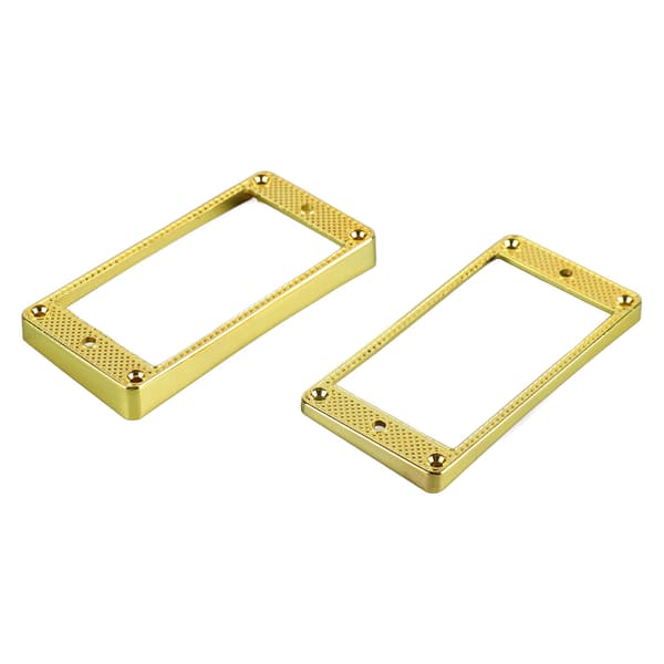 2 st metallgitarrpickupkåpor och pickupringar ram för stall och hals elgitarrdelar