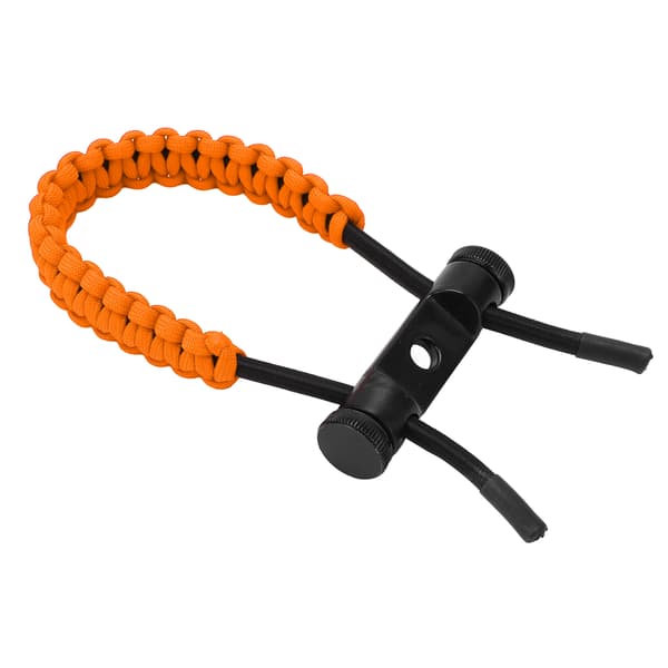 Justerbar flätad handledsrem för compoundbåge, bågskytteträning, orange, en storlek