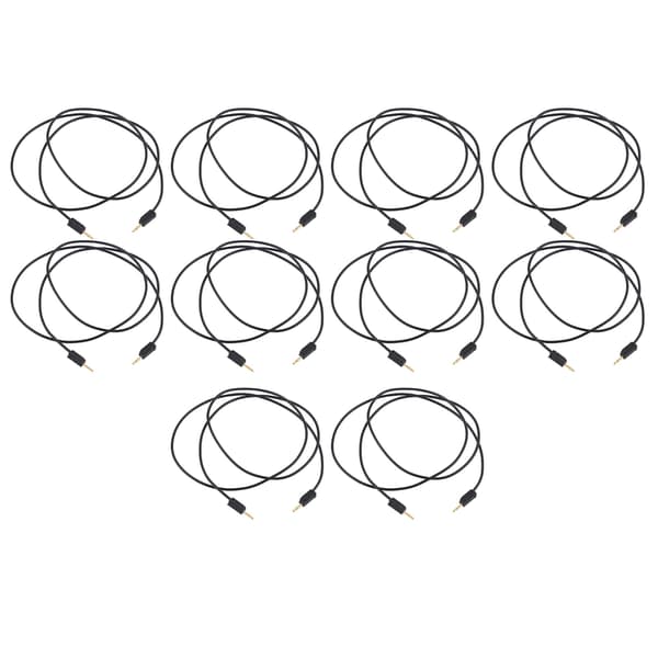 10 sæt bananstik testledning messing PVC elektrisk testledning kabel til multimeter 2mm sort