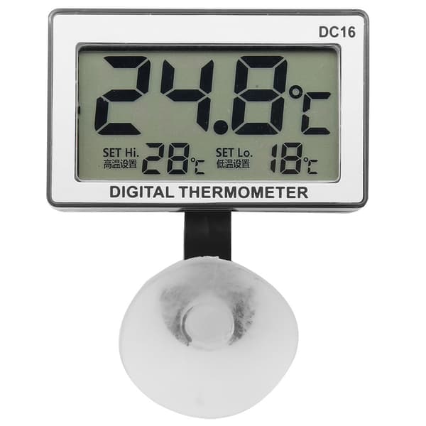 DC16 LCD Digital Akvarietermometer Vandtæt Temperaturtermometer til Akvarium
