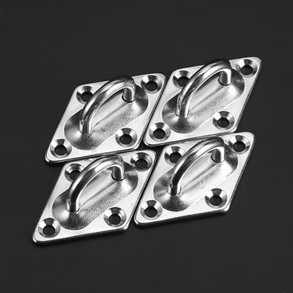 8 stk/sæt sølv rustfrit stål solsejl hardware kit installationstilbehør