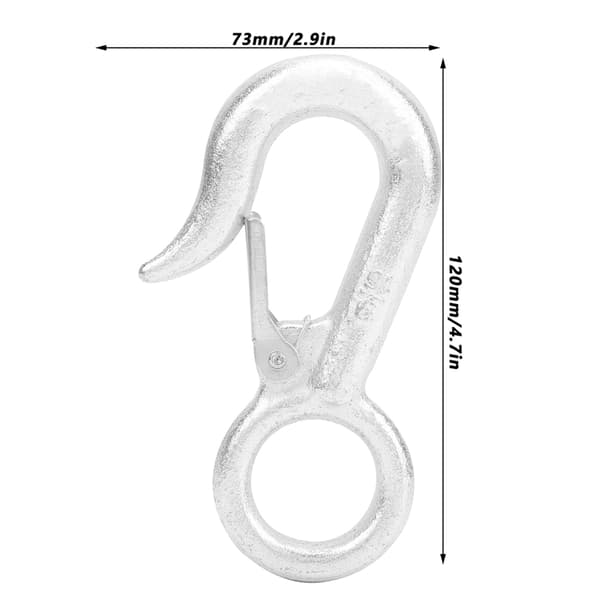 1000lb Løftekrog Stor Åbning Legeret Stålkrog Rigging Hardware Tilbehør