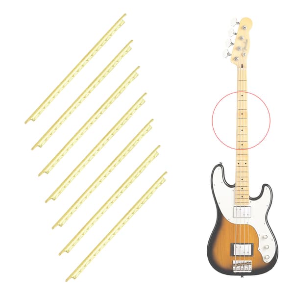 19 st/set 39\" Klassisk Akustisk Gitarr Greppbräda Mässing Bandtråd Bredd 2,2 mm