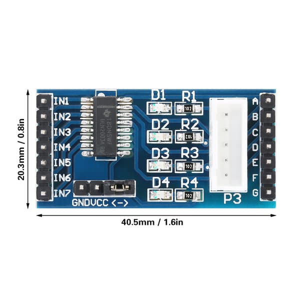 5 stk. ULN2003 Stepmotordriverkortmodul til 28BYJ-48 Stepmotor