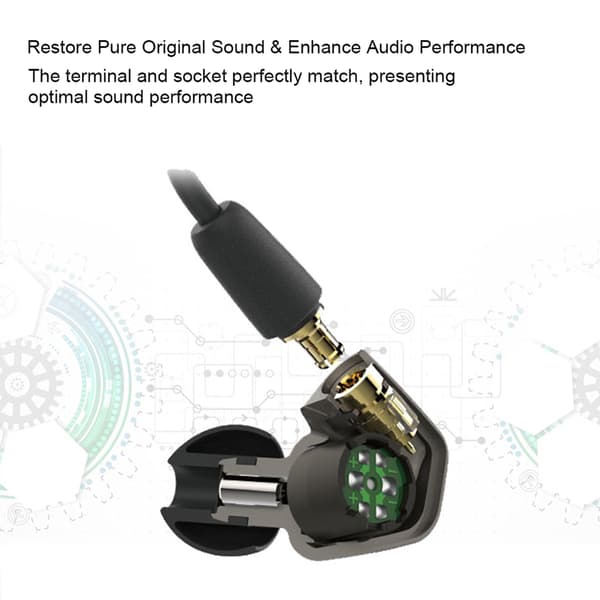 A2DC opgraderingskabel til Audio-Technica ATH-LS50/70/200 hovedtelefoner, erstatningskabel