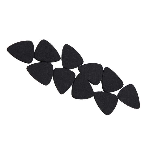 10 st Premium Ullfilt Plektrum 3mm för Gitarr Ukulele Svart