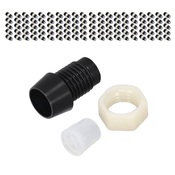 100 sæt LED-holder 5 mm plast lysdiode panelmonteringsclips tilbehørssæt sort